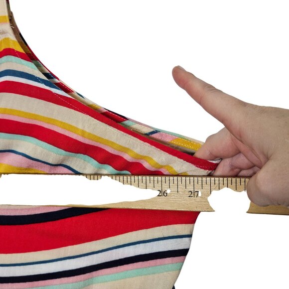 Torrid Womens Multicolor Striped Sleeveless Spaghetti Camisole Top Flowy 3 3X - Picture 6 of 8